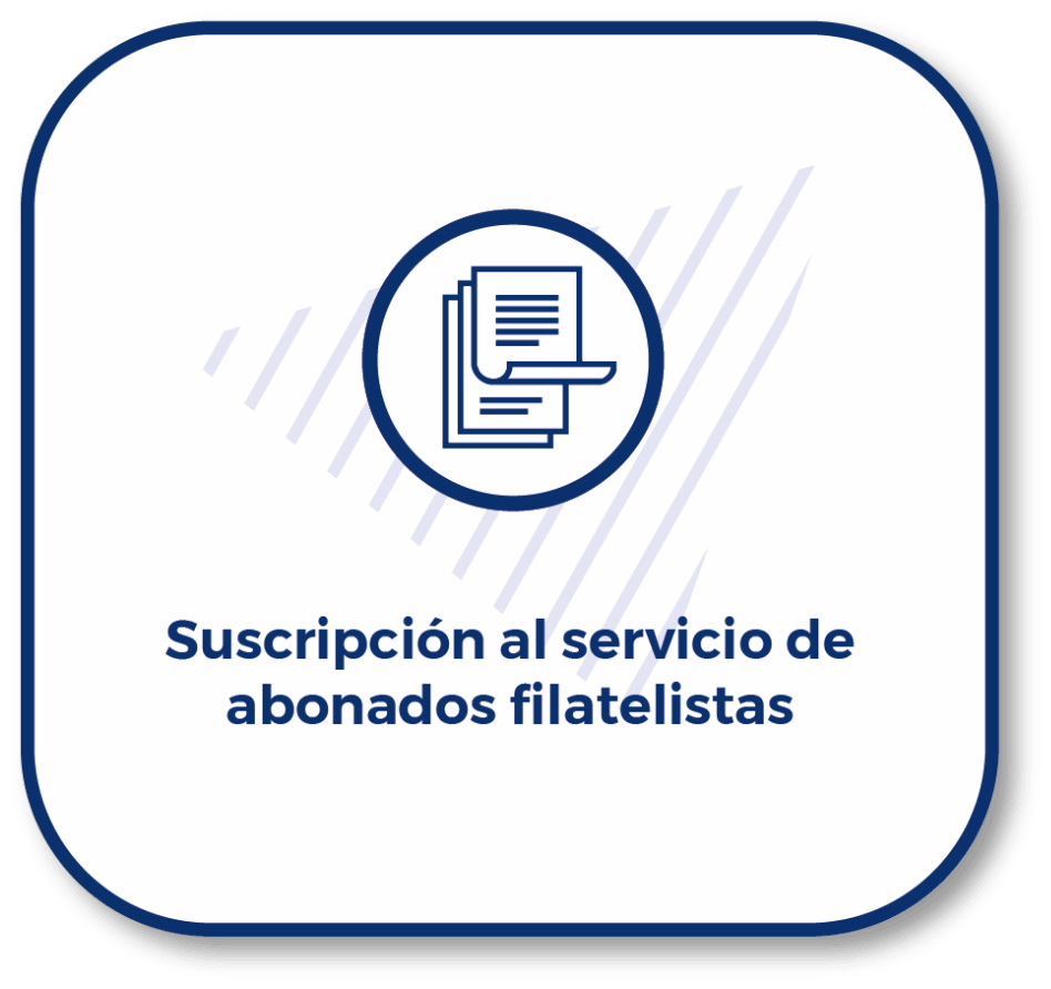 Suscripción al servicio de abonados filatelistas